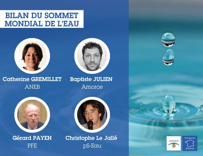 Vendredi 3 Avril – Comité 21 – Bilan du sommet mondial de l’eau