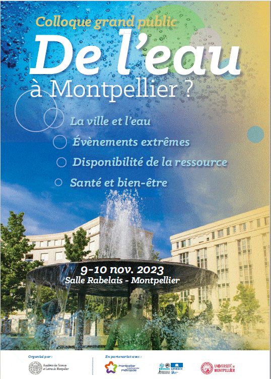 Colloque grand public de l’Eau à Montpellier