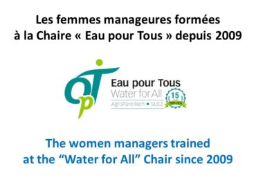 Les femmes formées à la Chaire depuis 2009