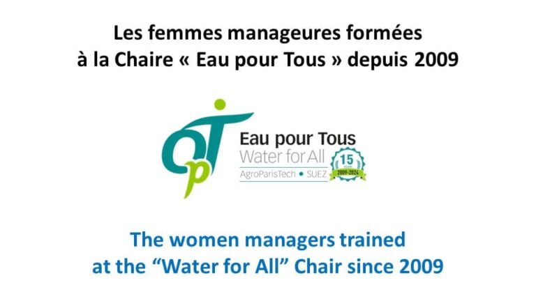 Les femmes formées à la Chaire depuis 2009