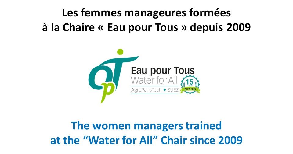 Les femmes formées à la Chaire depuis 2009